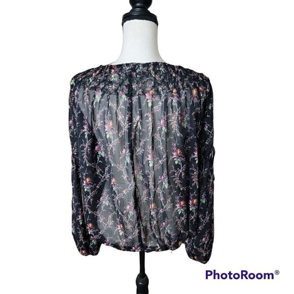 Denim & Supply Sheer Boho Top with Tassels. Size L. - Picture 4 of 10